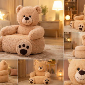 Knuffelige sofa voor baby's en kinderen (beer)