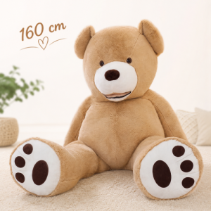 Geboorte knuffelbeer 160 cm met T-shirt