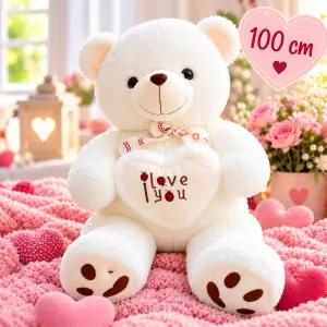 Valentijnknuffel: I Love You knuffel 1 meter