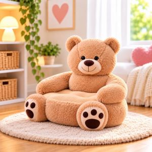 Knuffelige sofa voor baby's en kinderen (beer)
